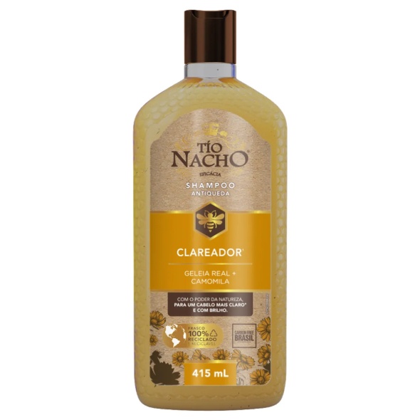 Shampoo Tío Nacho Clareador: Luminosidade Natural para Cabelos Claros