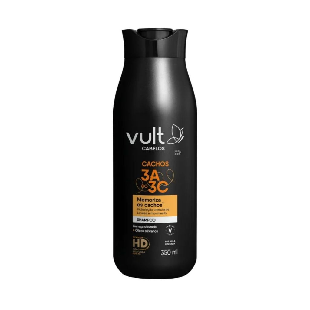 Shampoo Vult Cachos: Definição e Hidratação 3A-3C