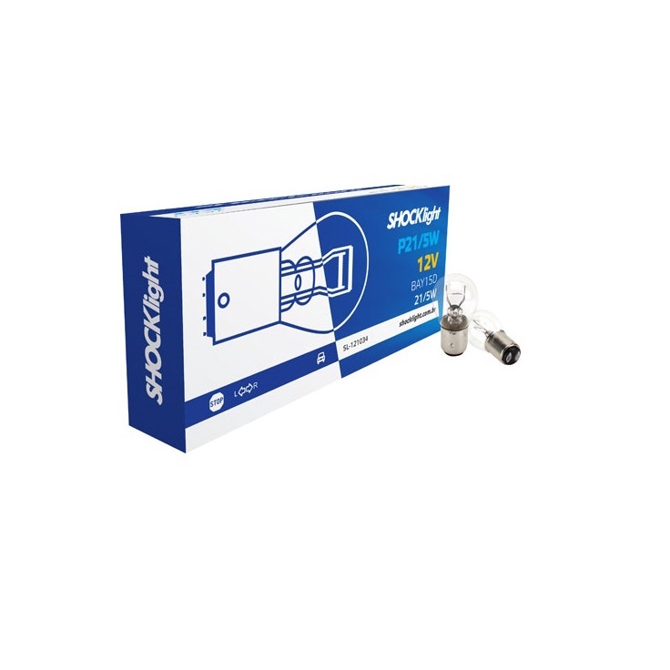 Shocklight 12V: 10 Lâmpadas 2 Polos 21/5W