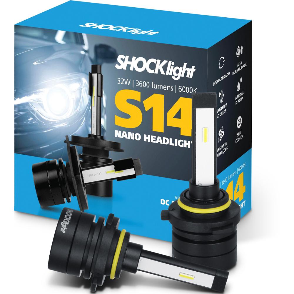 Shocklight S14 Nano: LED Hb4 3600 Lm - Iluminação Top!