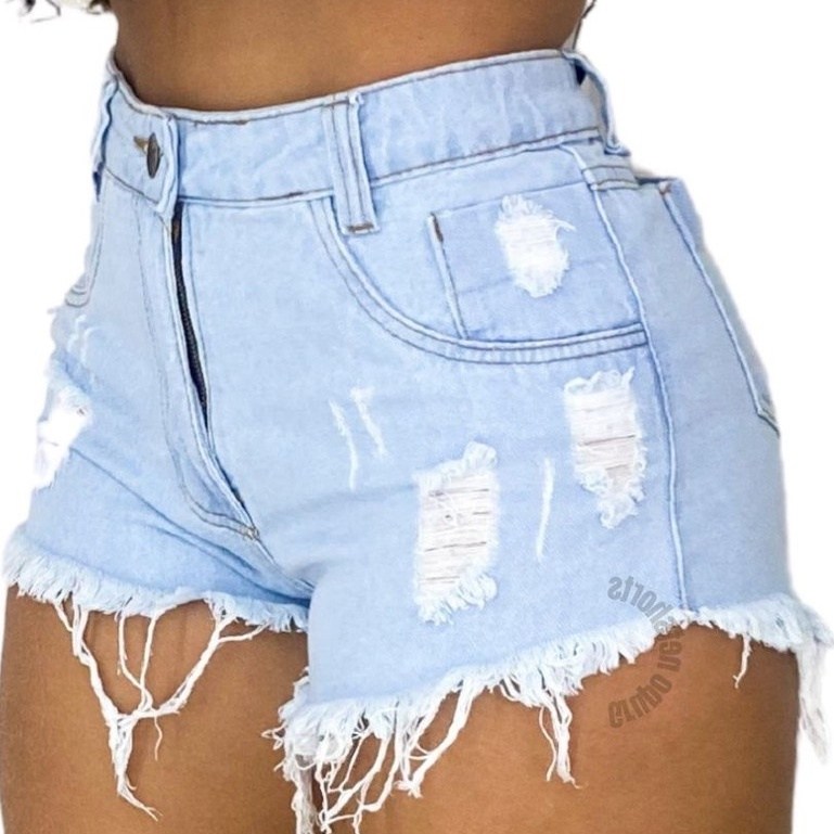 Short Jeans Destroyed: Cintura Alta e Estilo!
