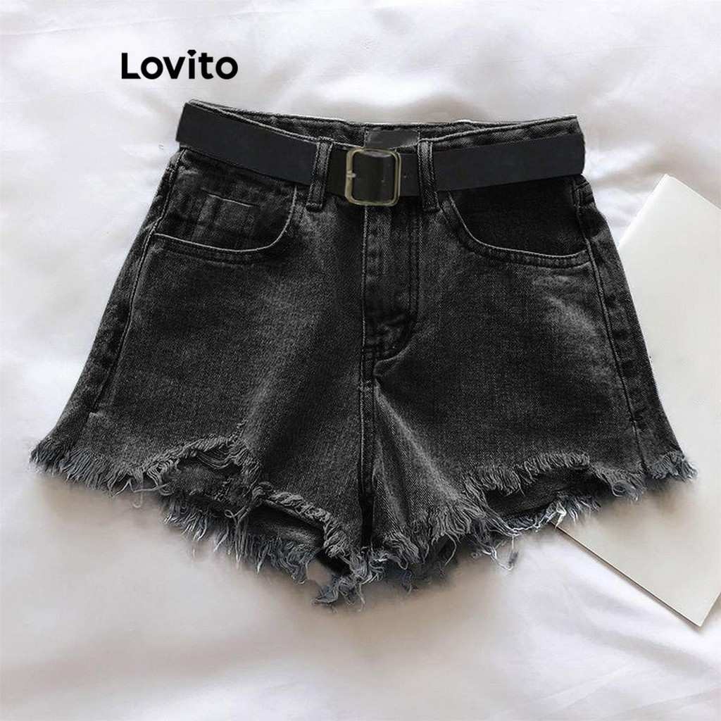 Short Jeans Feminino Lovito: Estilo e Conforto!