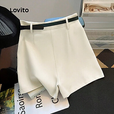 Short Lovito Casual Plissado: Estilo e Conforto Feminino