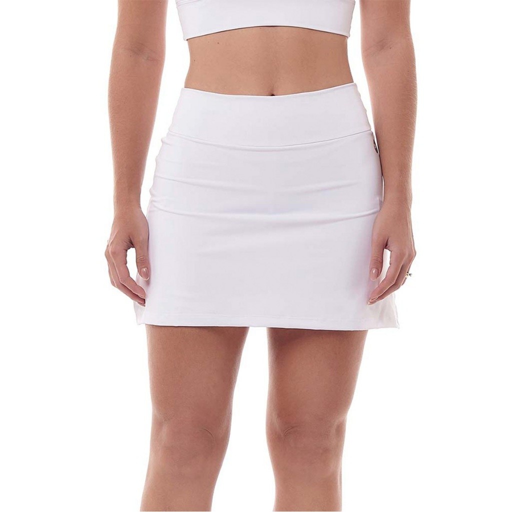 Short Saia Fitness Branco: Conforto e Estilo!