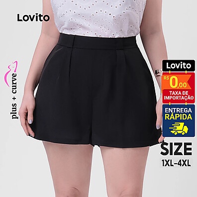 Shorts Plus Size Alfaiataria: Conforto e Estilo!