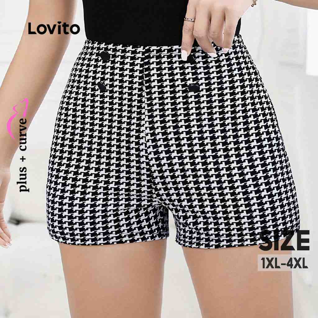 Shorts Plus Size Xadrez: Conforto e Estilo Lovito