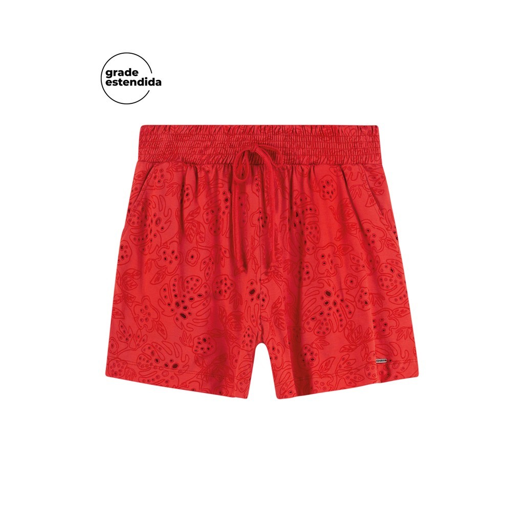 Shorts Vermelho Marialícia: Conforto e Estilo!