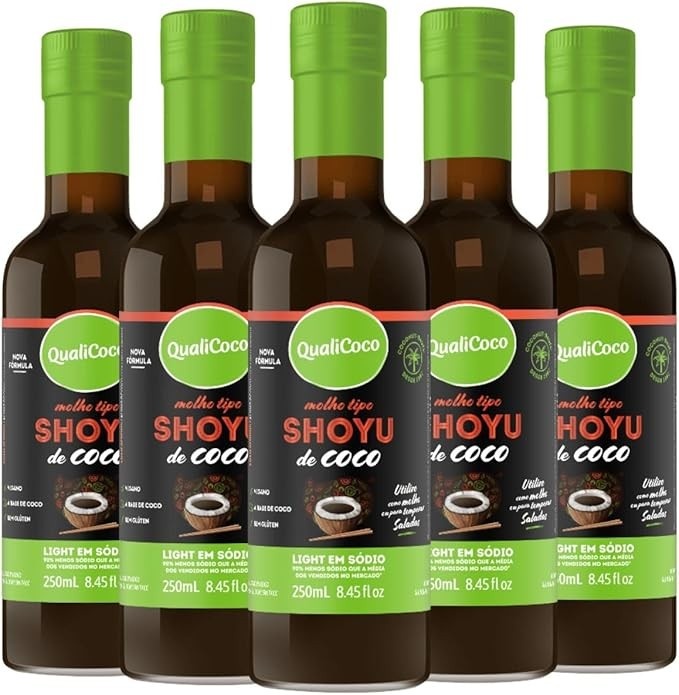 Kit Com 05 - Shoyu de Coco QualiCoco 250mL + 1 Vitamim C+