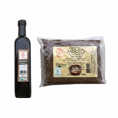 Kit Molho Shoyu 500ml e Missô 500g Orgânico Família Hattori