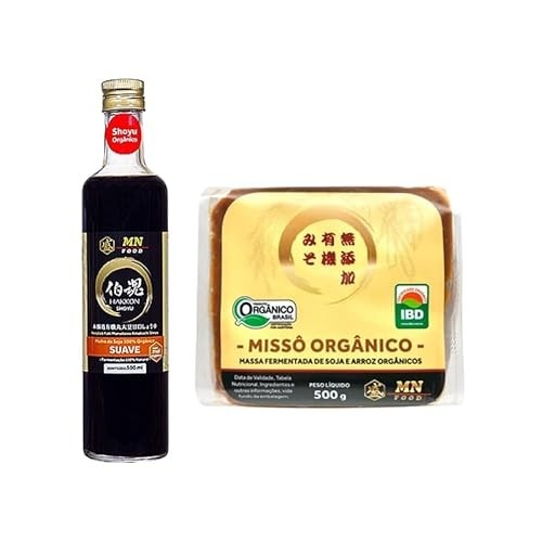 Kit Shoyu Suave 500ml e Missô 500g Orgânico MN Food