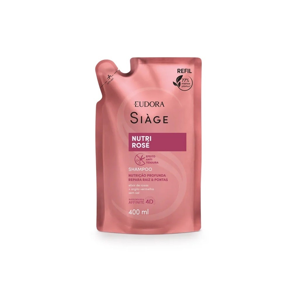 Siàge Nutri Rosé: Shampoo Refil para Cabelos Nutridos