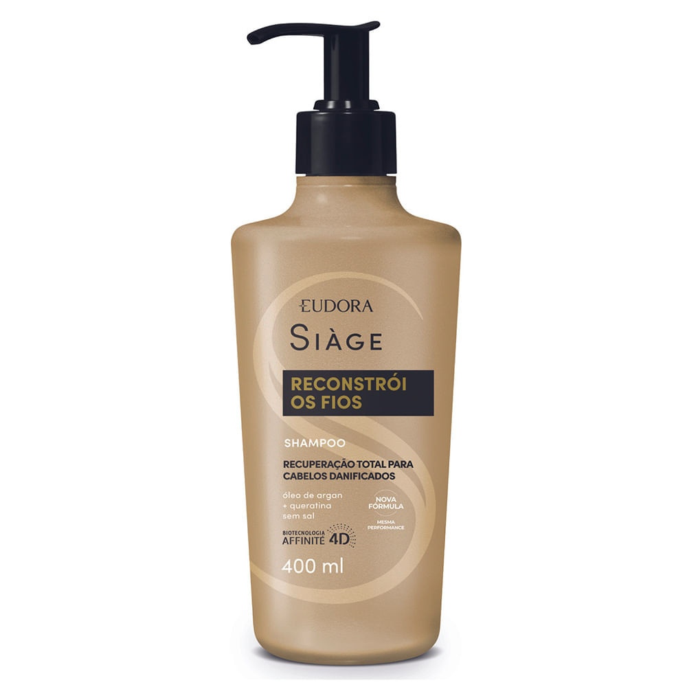 Siàge Reconstrói os Fios: Shampoo Poderoso 400ml