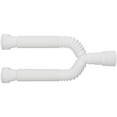 Sifão Duplo Branco Blukit: Elimine odores e proteja sua pia!