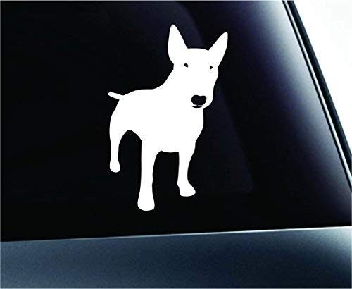 Adesivo Bull Terrier Silhueta com Pata - Amor Pet para Carro, Laptop e Casa