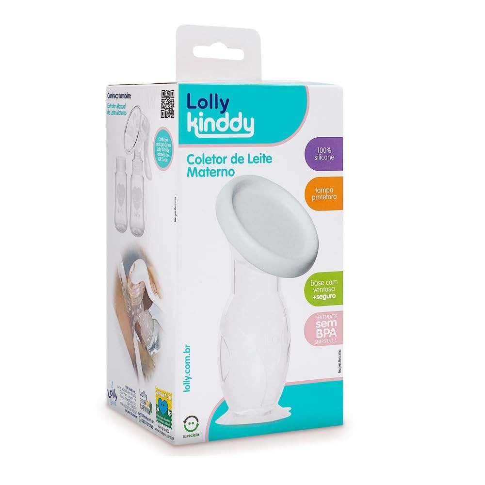 Lolly Coletor de Leite Materno 100% Silicone Transparente - Seguro, Confortável e Eficiente