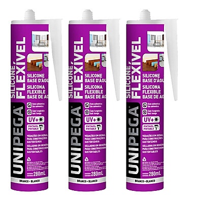 Silicone Base Água 280ml: Vedação Interna Sem Cheiro
