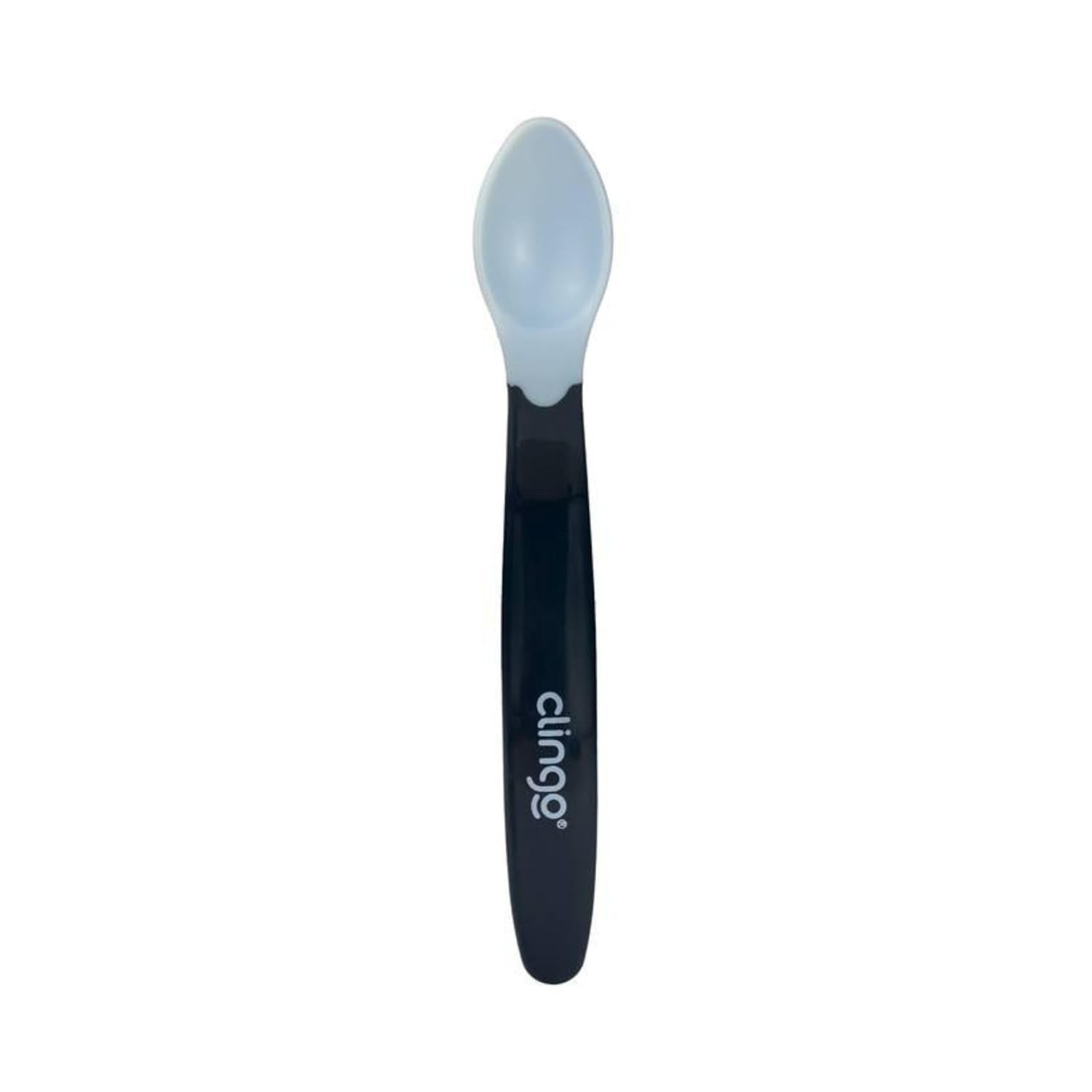 Colher de Silicone Ergonômica Termossensível - Segurança e Cor para Refeições Divertidas