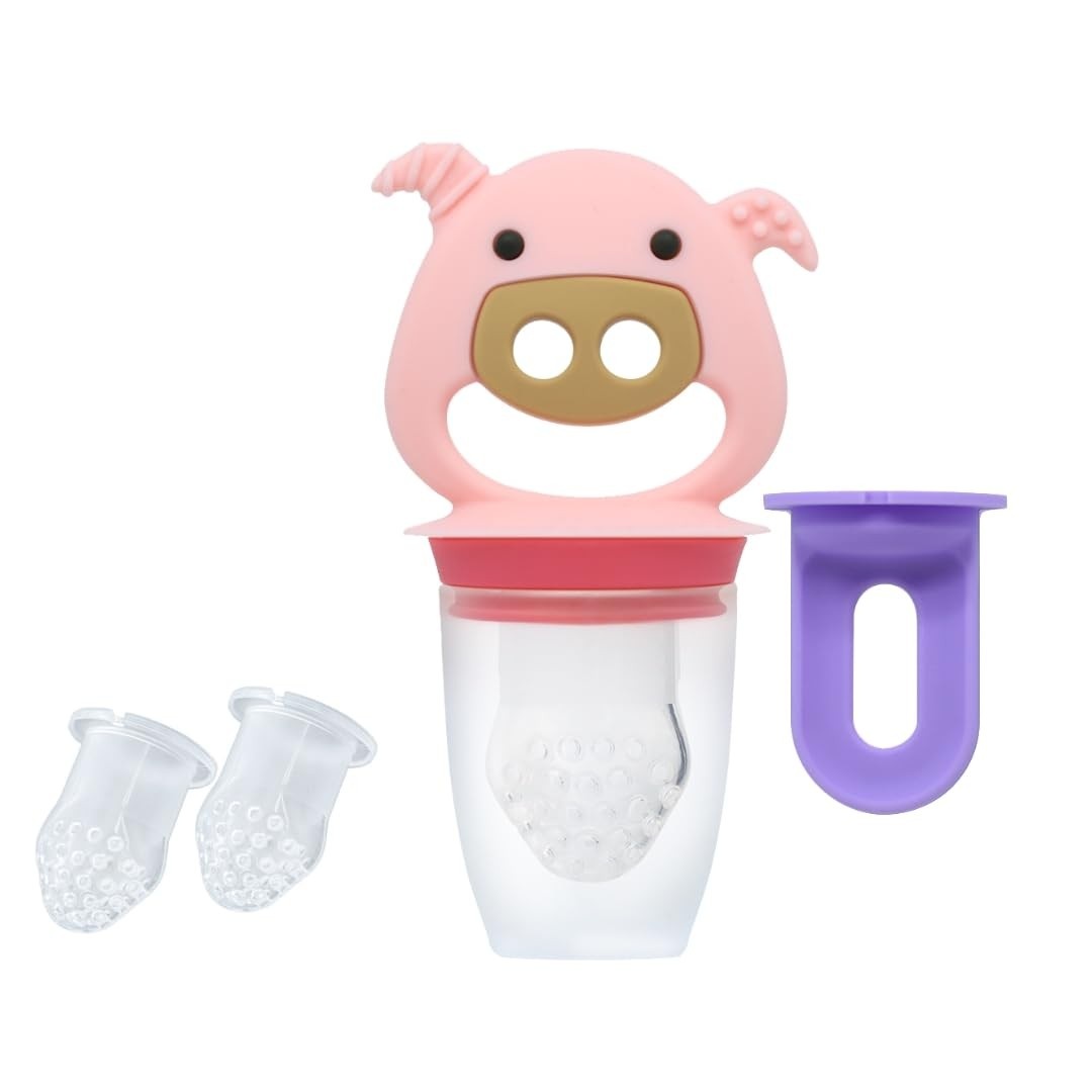 Alimentador em Silicone 3 em 1 Porquinha Pokey - Prático e Seguro para Pets