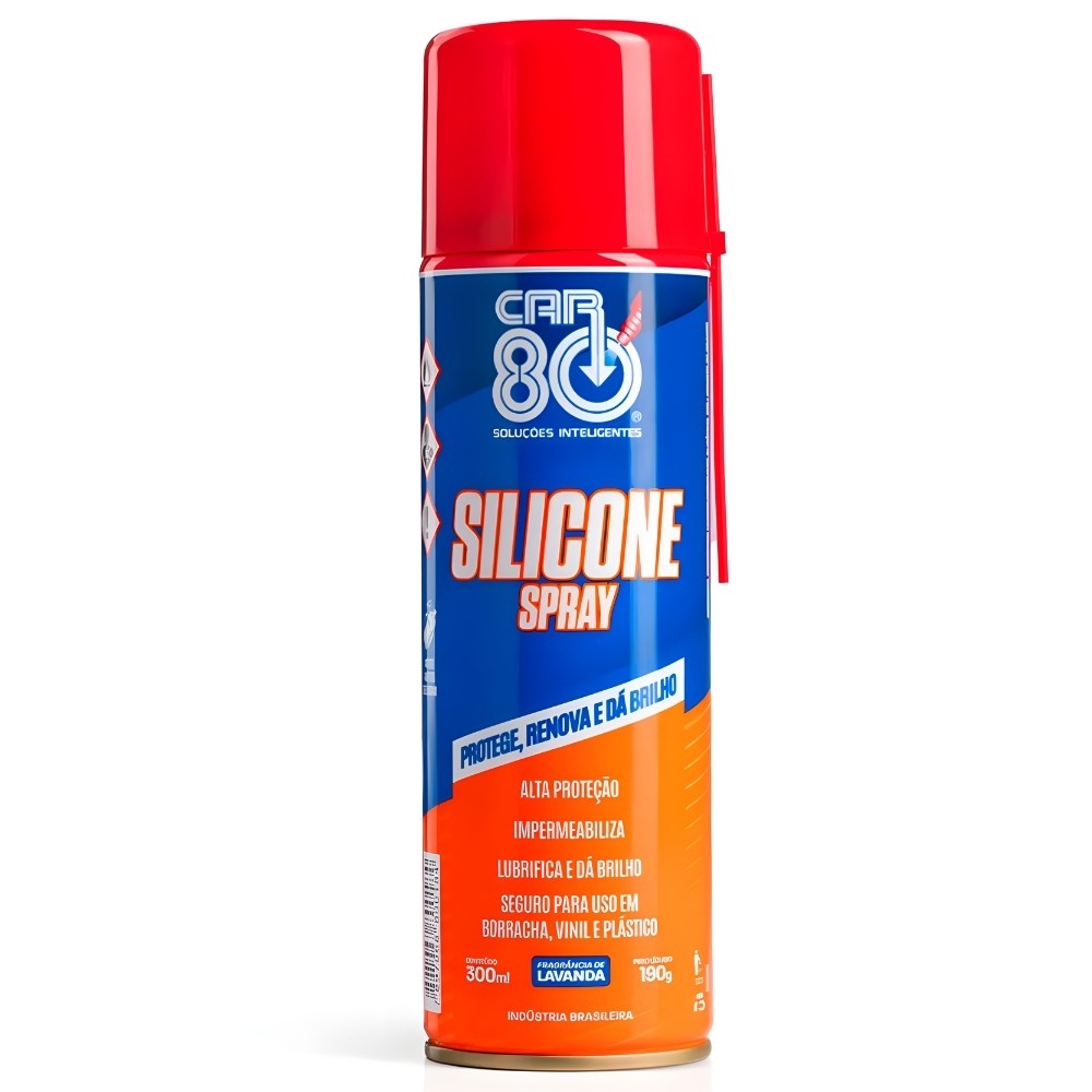 Silicone Spray 300ml Car 80 Lavanda: Proteja e Lubrifique!