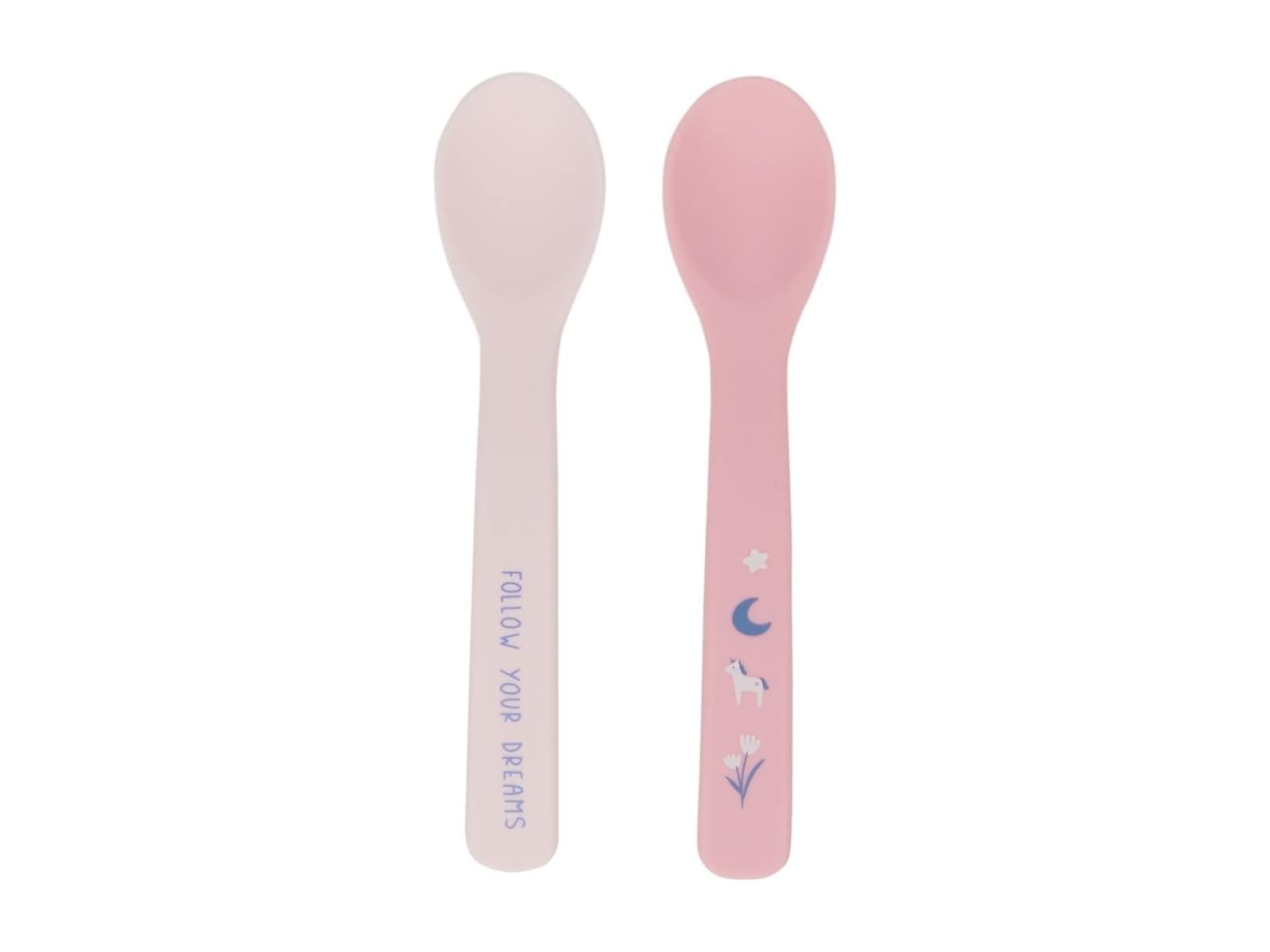 Colher de Silicone Unicórnio - Kit com 2 Unidades Macias e Ergonômicas para Bebês