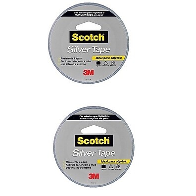 Silver Tape 3M: Kit 2 Rolos para Fixação Imbatível
