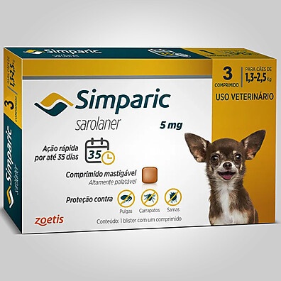 Simparic 5mg: Proteja Seu Cão de Pulgas e Carrapatos