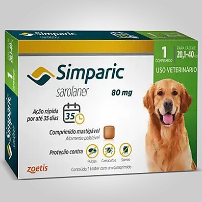 Simparic 80mg: Proteja Seu Cão por 35 Dias!