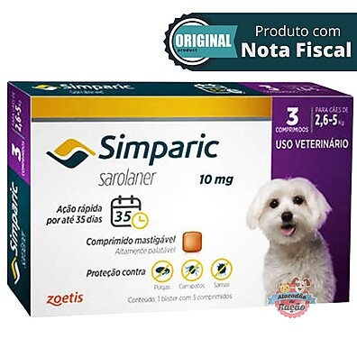 Simparic: Proteja Seu Cão de Pulgas e Carrapatos!