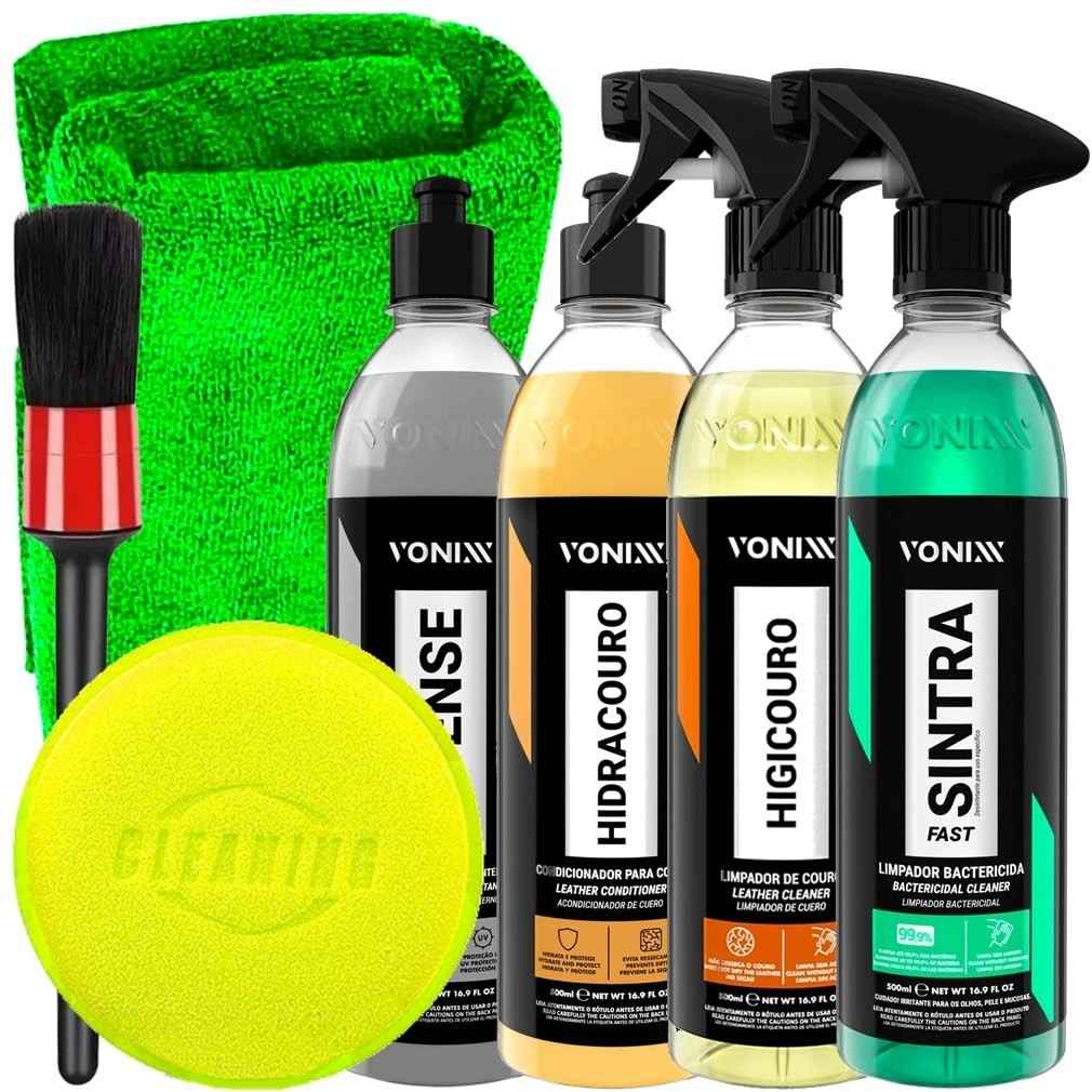 Kit Completo Vonixx: Sintra Fast, Hidracouro, Higicouro e Intense + Acessórios Karbox