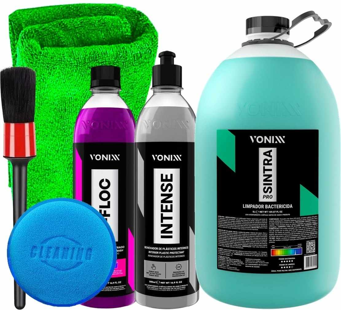 Kit Detalhamento Automotivo Vonixx Sintra Pro Intense + Acessórios Karbox