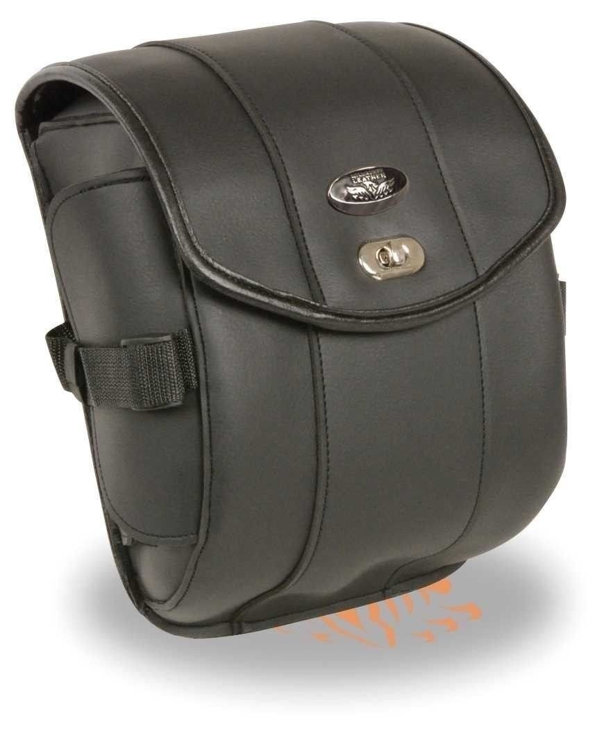 Bolsa de Transporte para Moto Cruiser Sissy Bar: Viagem e Estilo em PVC Preto