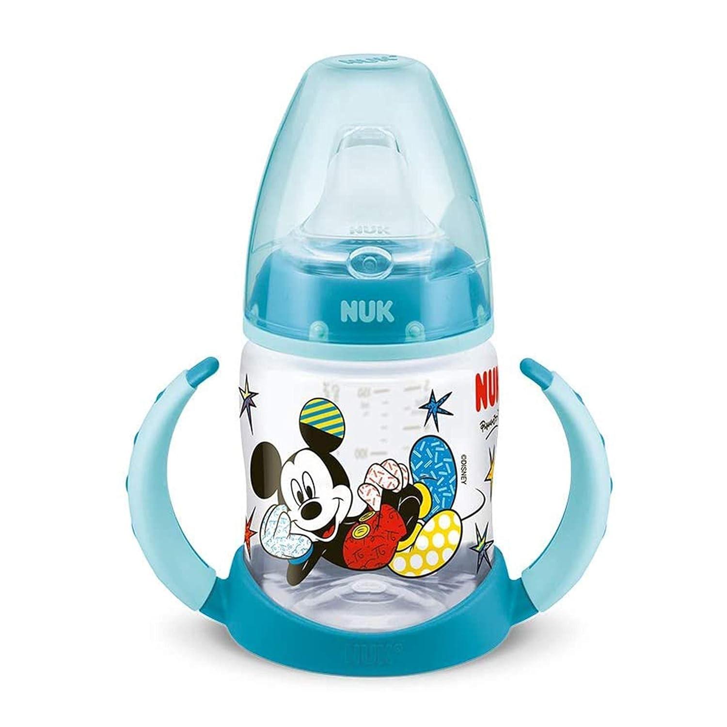 sistema-150ml-nuk-copo-bico-treinamento-mickey-mouse-a-macio-anticolico-azul-e-com-de-a