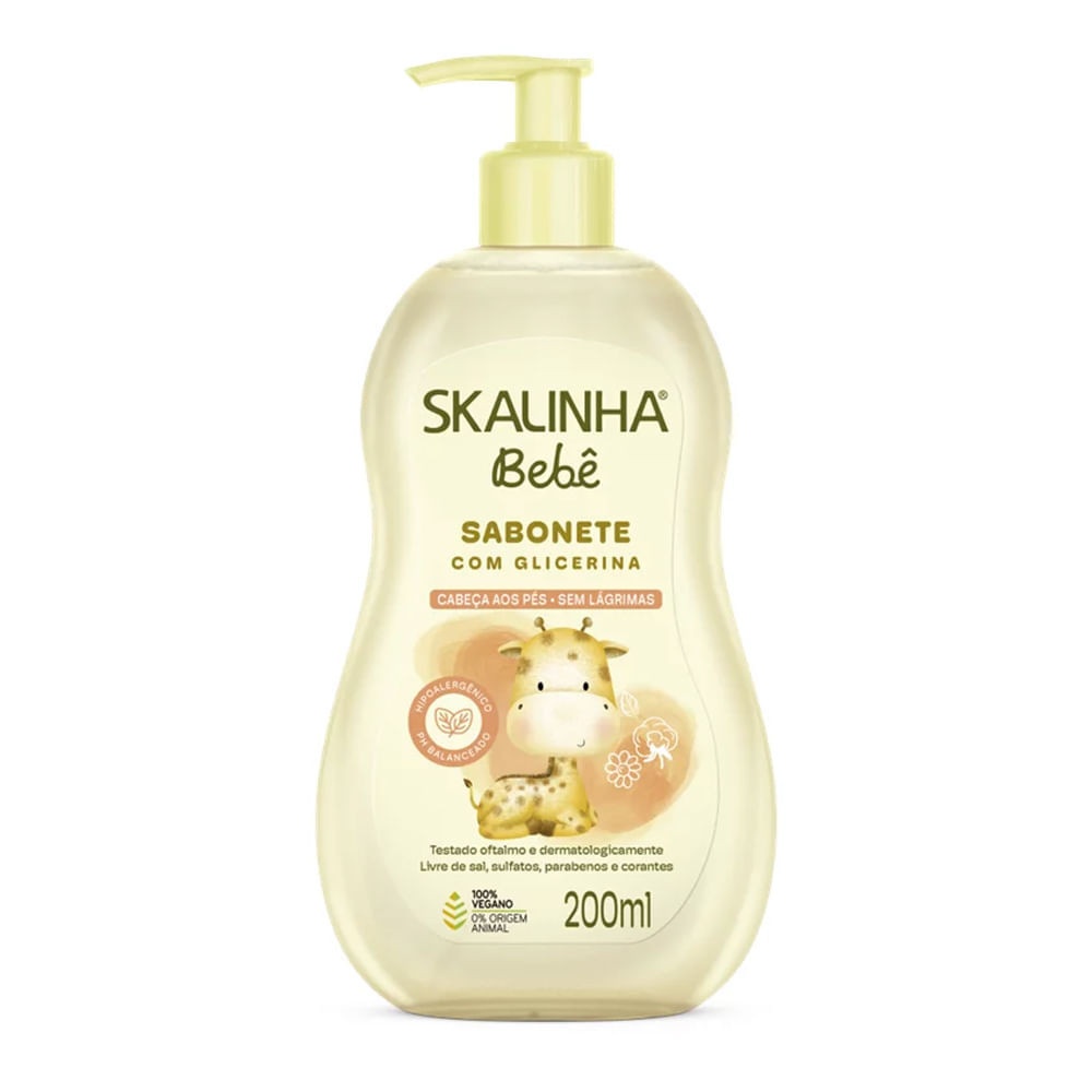 Skalinha Bebê: Sabonete de Glicerina Suave 200ml