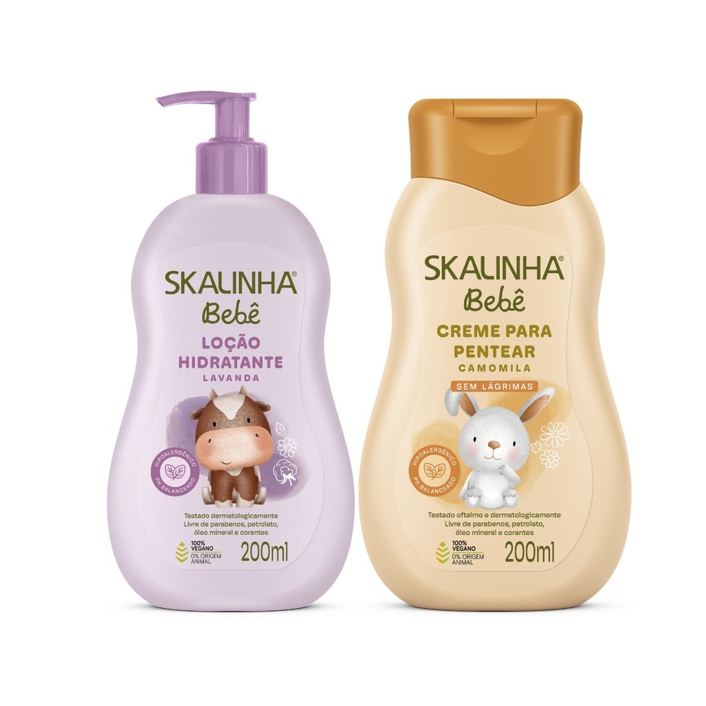 Skalinha: Kit Cabelo e Pele Bebê Vegano
