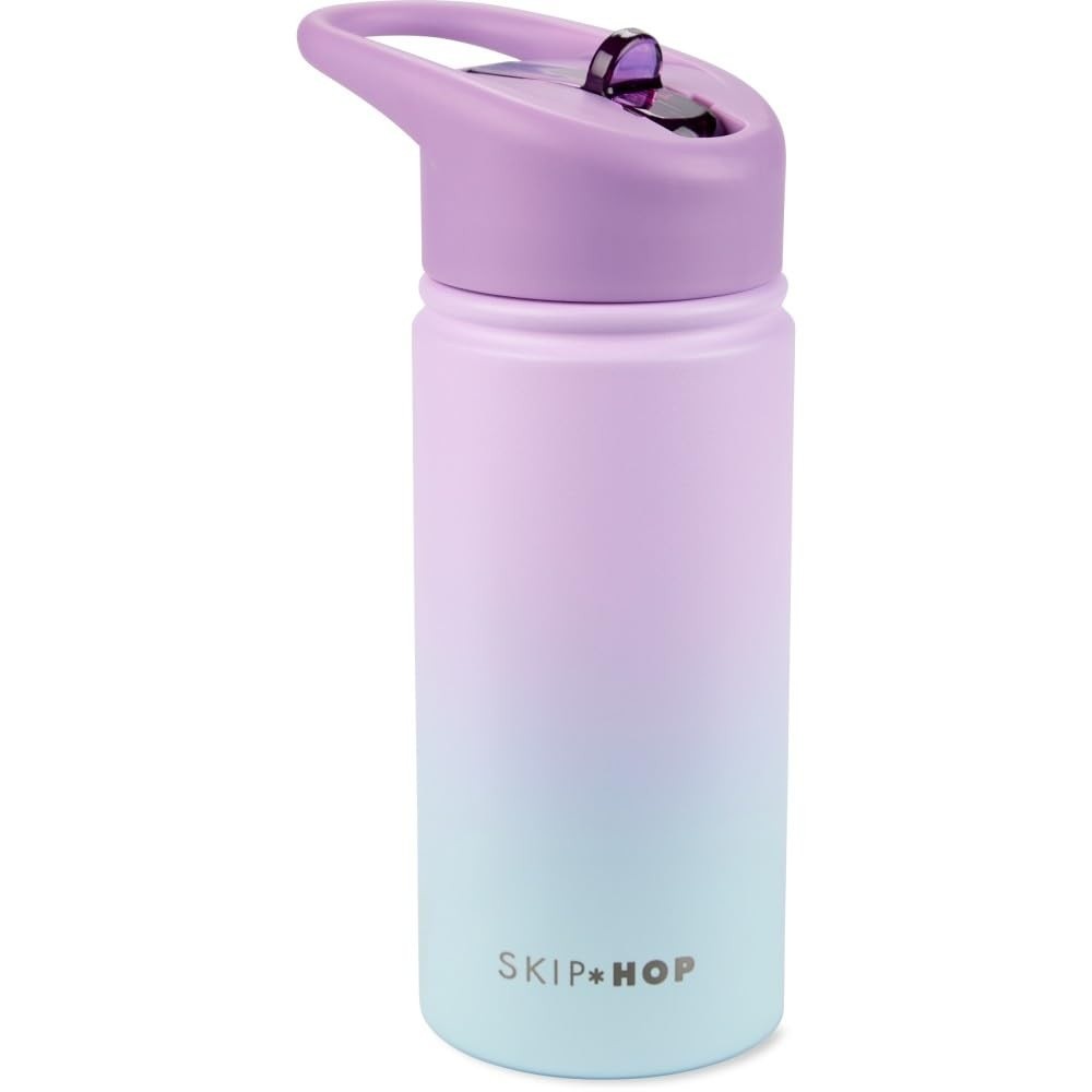 Skip Hop Garrafa de Aço Inox 450 ML Ombre Lilás - Estilo e Durabilidade Refinados