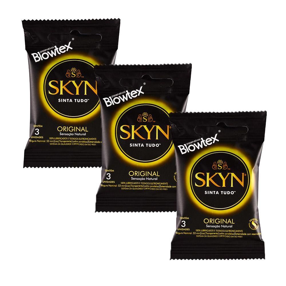 SKYN Cocktail: 3 Kits com 3 Preservativos Saborizados