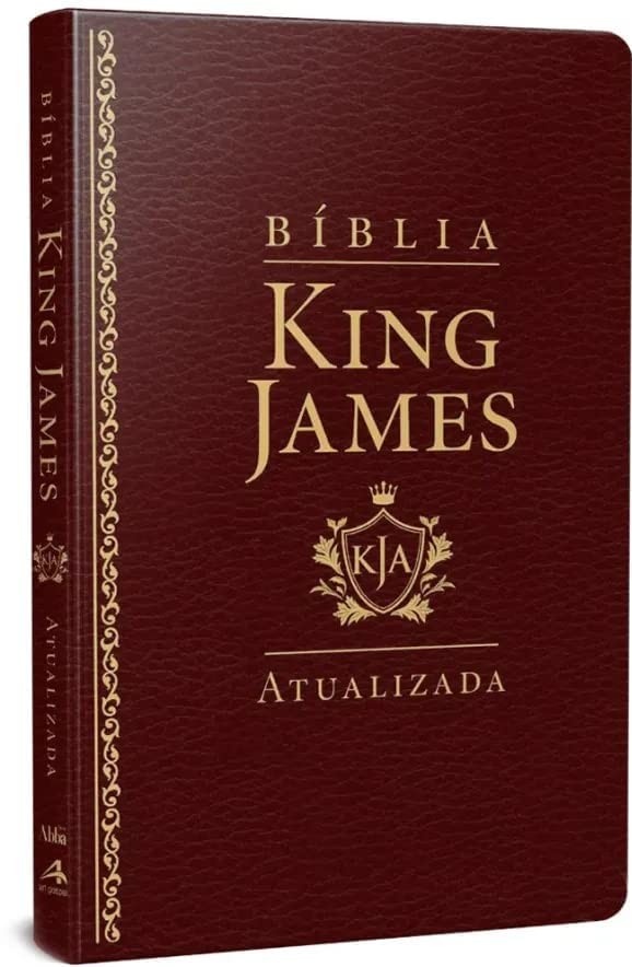 Bíblia King James Atualizada Slim Vinho | KJA - Edição Clássica e Compacta