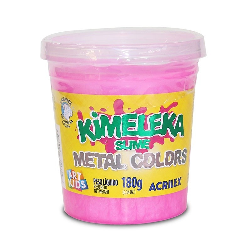 Slime Kimeleka Art Kids: Rosa Metálica 180g