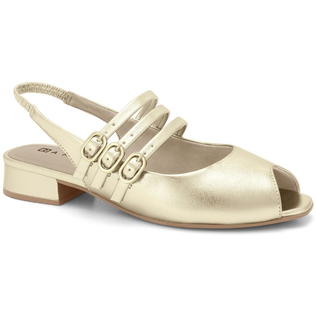 Slingback Ouro Ramarim: Conforto e Estilo!