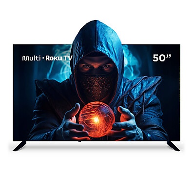 Smart TV 4K 50" Multi Roku: Imersão Total!