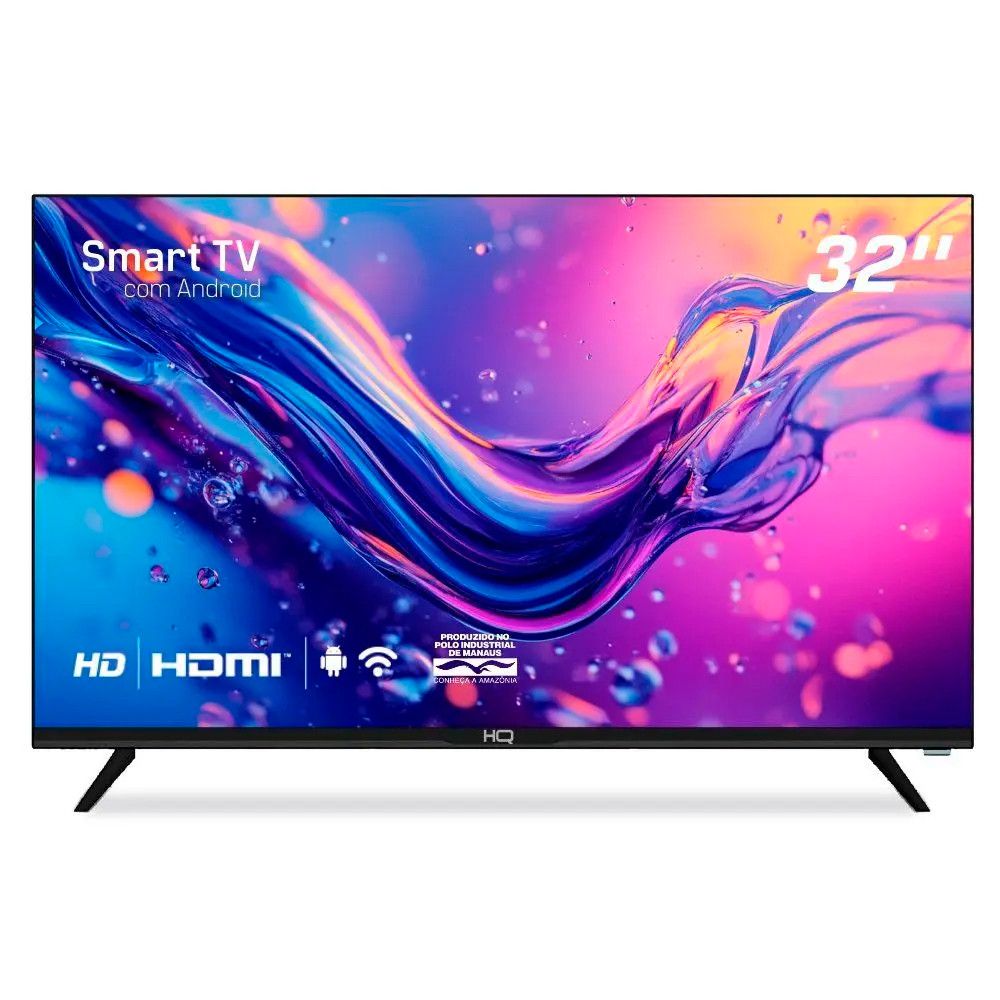 Smart TV HQ 32" HD: Imersão e Conectividade