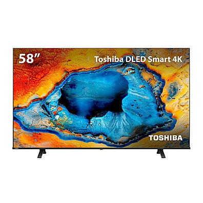 Smart TV Toshiba 58” 4K DLED com VIDAA: Imersão Total em Casa