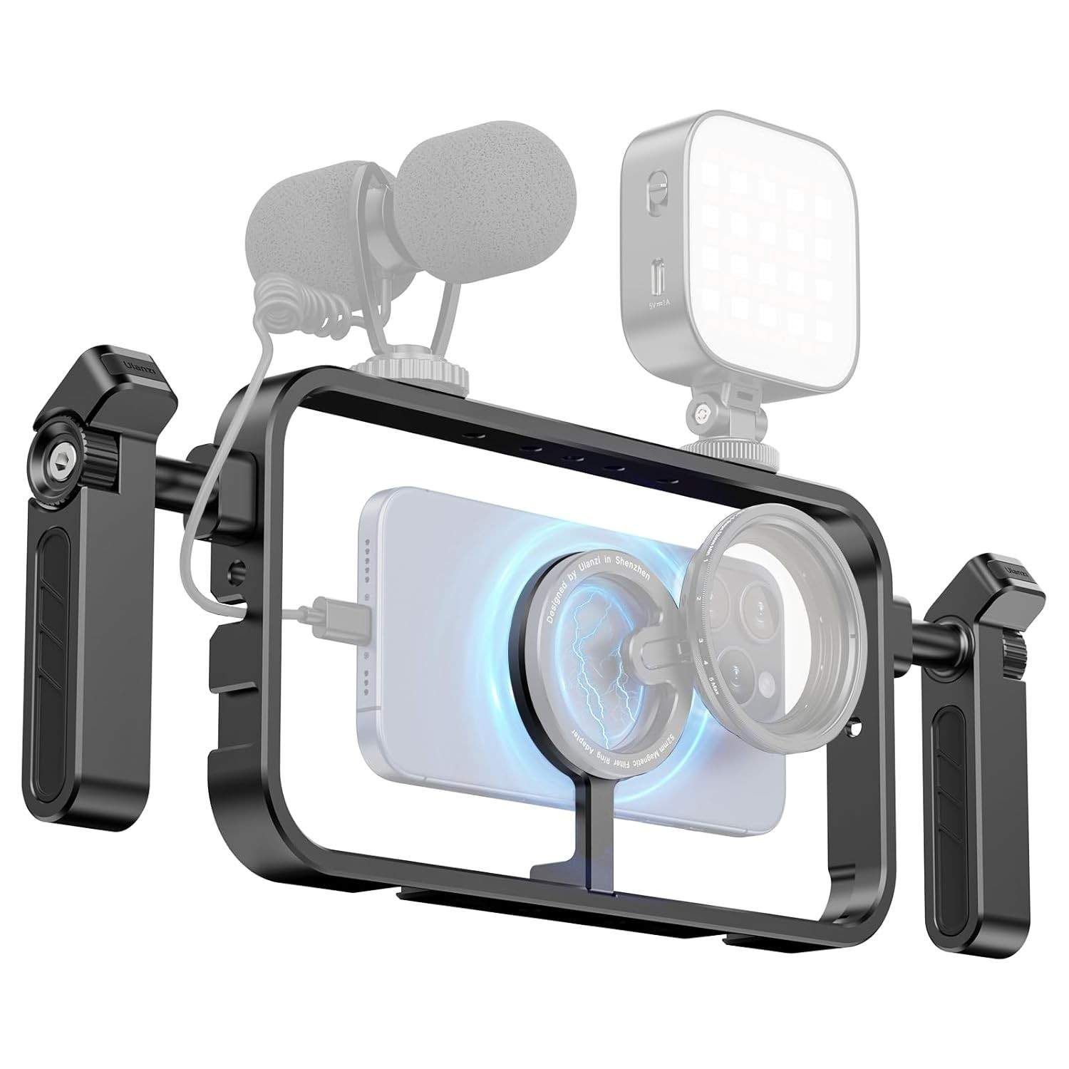 smartphone-suporte-magnetico-e-a-universal-magsafe-para-gimbal-c001-com-ulanzi-a