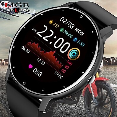 Smartwatch LIGE: Seu Parceiro Fitness à Prova D'água