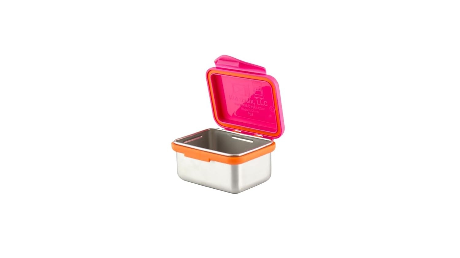New Wave Safe Snacker Rosa 200ml - Recipiente Aço Inox Seguro e Ecológico