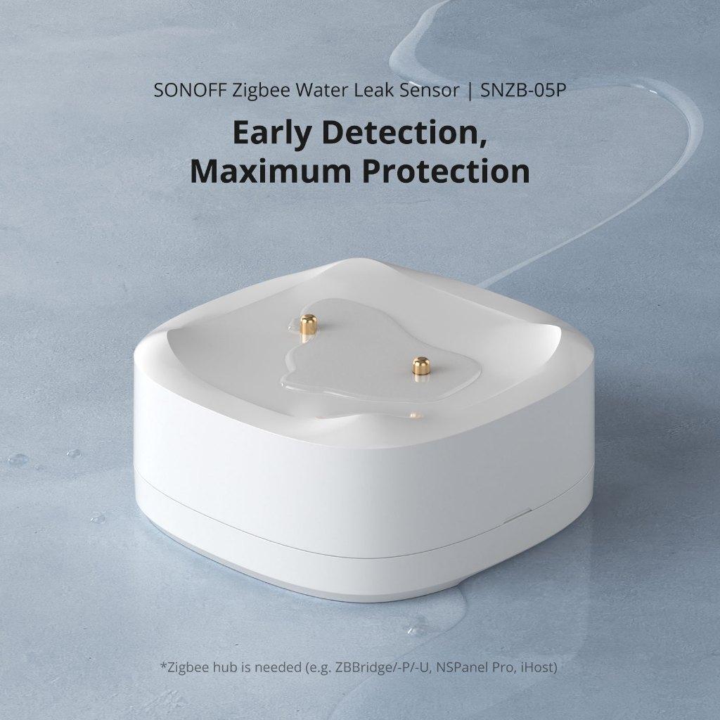 SNZB-05P: Detector de Vazamento Inteligente