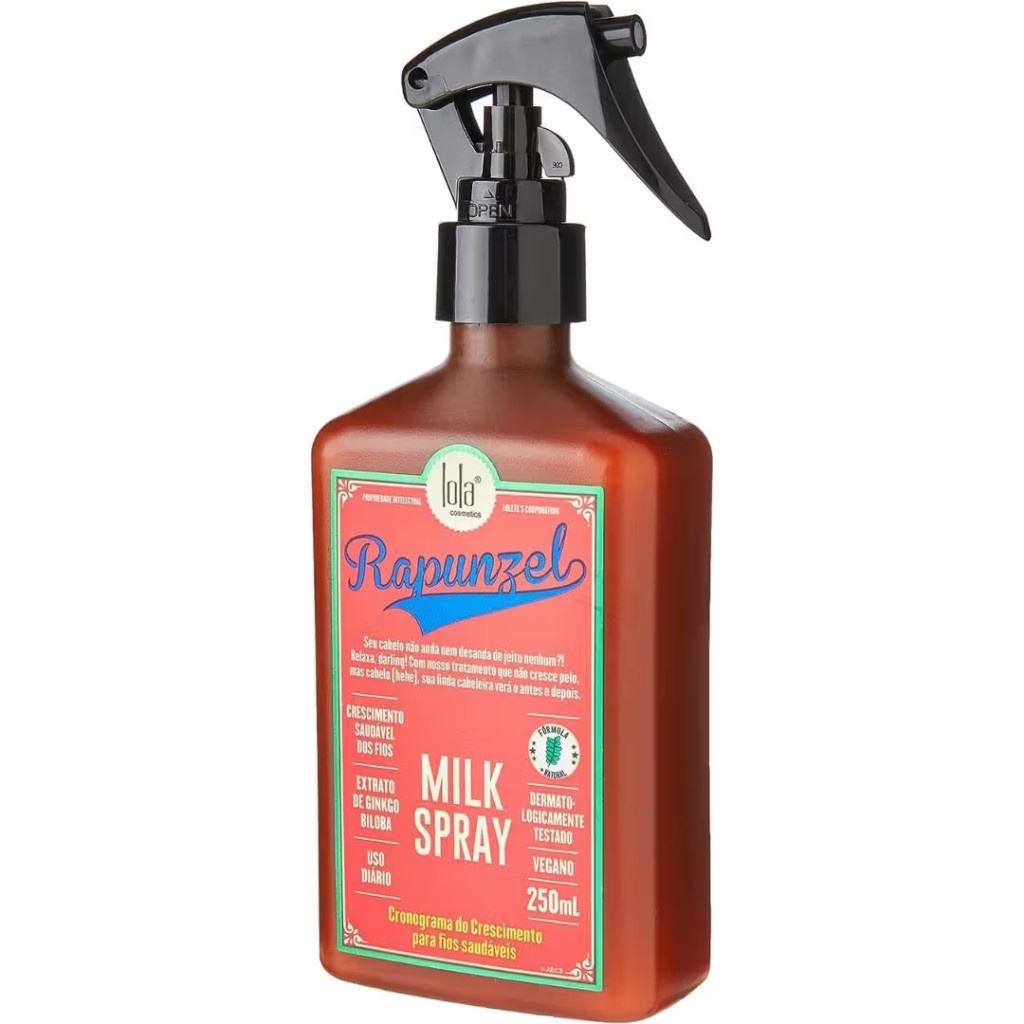 Milk Spray Rapunzel Lola Cosmeticos 250ml: Hidratação e Crescimento em um Só