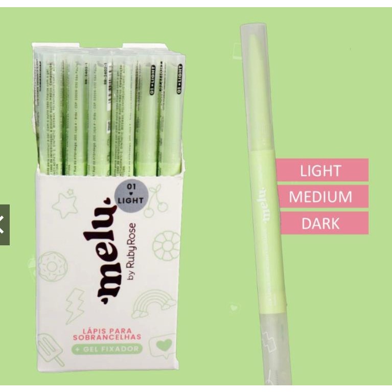 Sobrancelhas Perfeitas: Lápis + Gel Melu