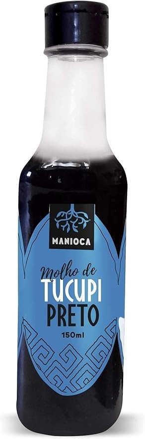 Molho de Tucupi Preto 150ml 100% Natural Manioca Baixo Sódio