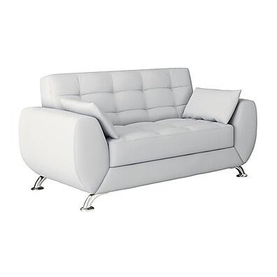 Sofá 2 Lugares Branco Larissa: Conforto e Estilo